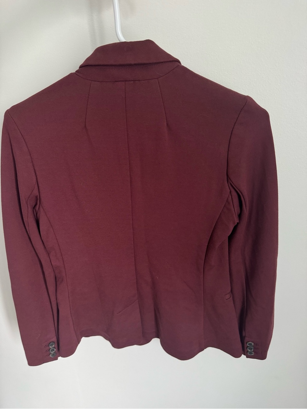 Old Navy Women's Maroon Single-Button Blazer - Picture 2 of 3